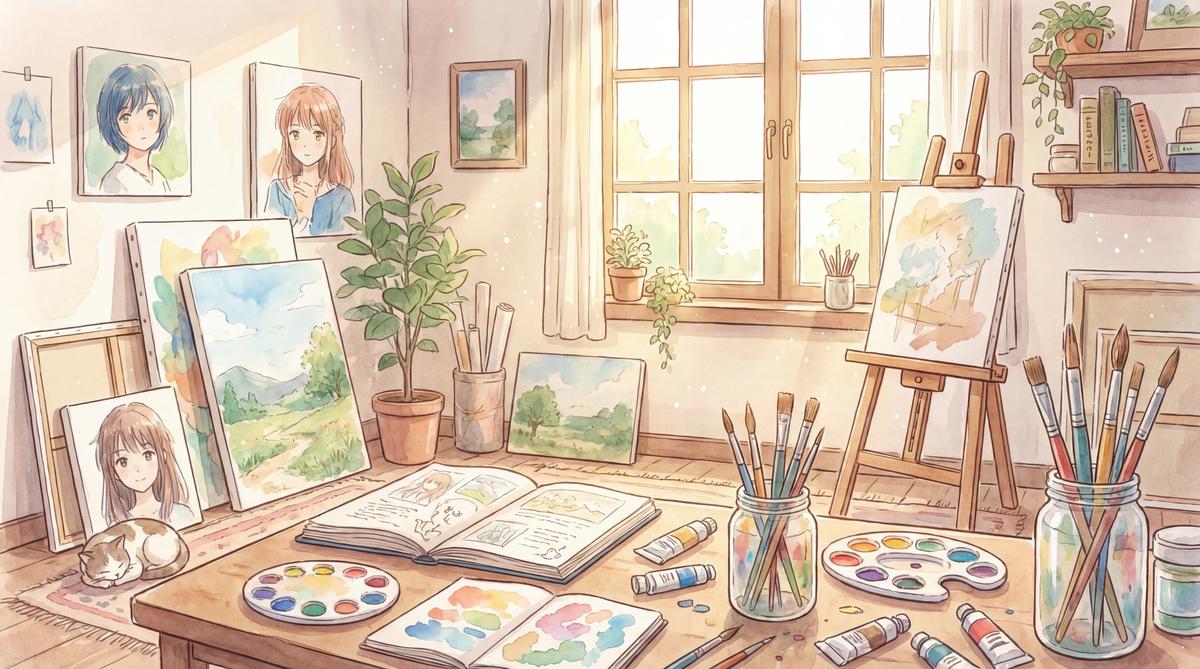 91动漫-画室日记动漫绘画教程